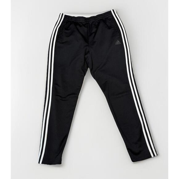 Adidas Tearaway Pants Mens L Black Gray 3 Stripes Breakaway Snap Basketball(A28) - Picture 1 of 5